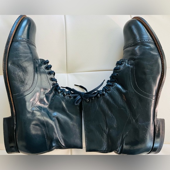 Stacy Adams Madison Cap Toe Boot - Navy - Picture 6 of 7